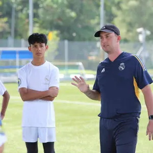 Coaching point with an older player