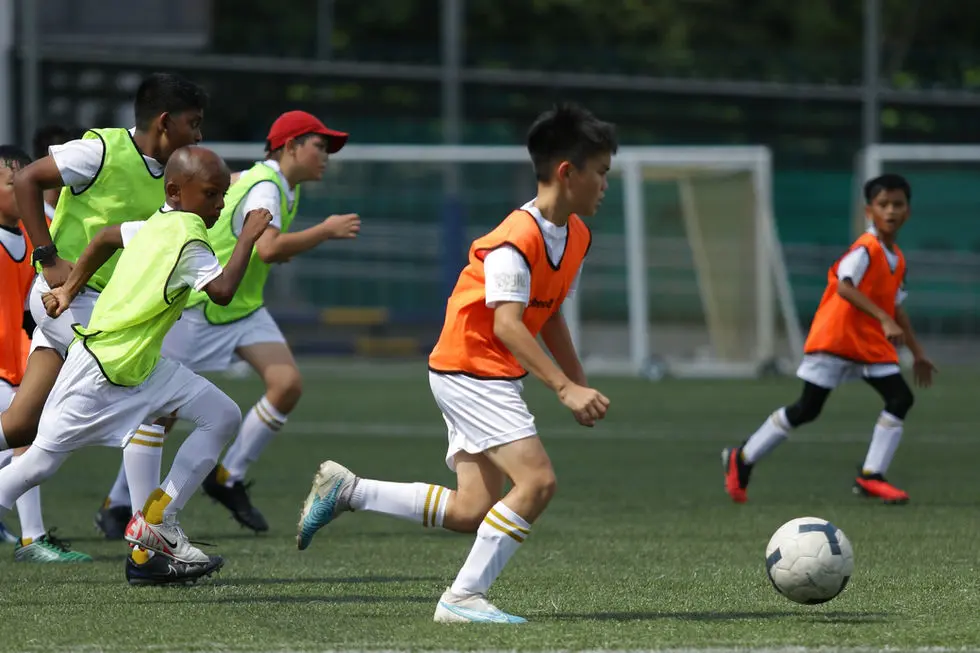 Sprint drill across the pitch